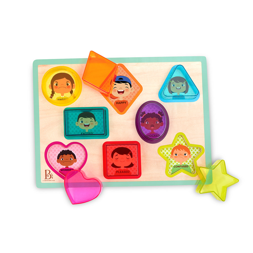 Peek & Explore - Shapes & Emotions | Chunky Puzzle | B. Toys – B. Toys ...