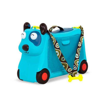 Ride-on dog suitcase