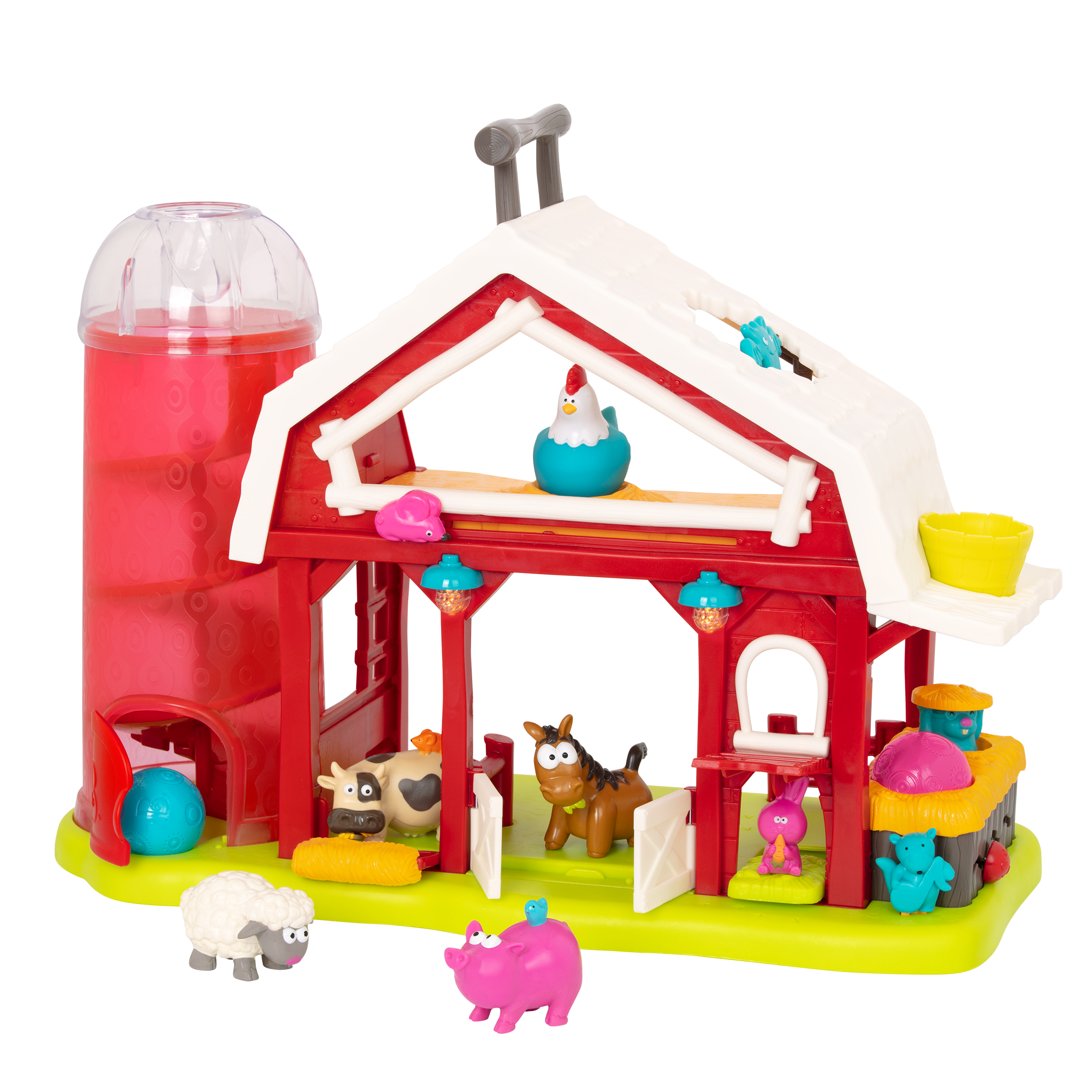 Musical Fun Farm Barn Playset Farm Animals B. toys B. toys