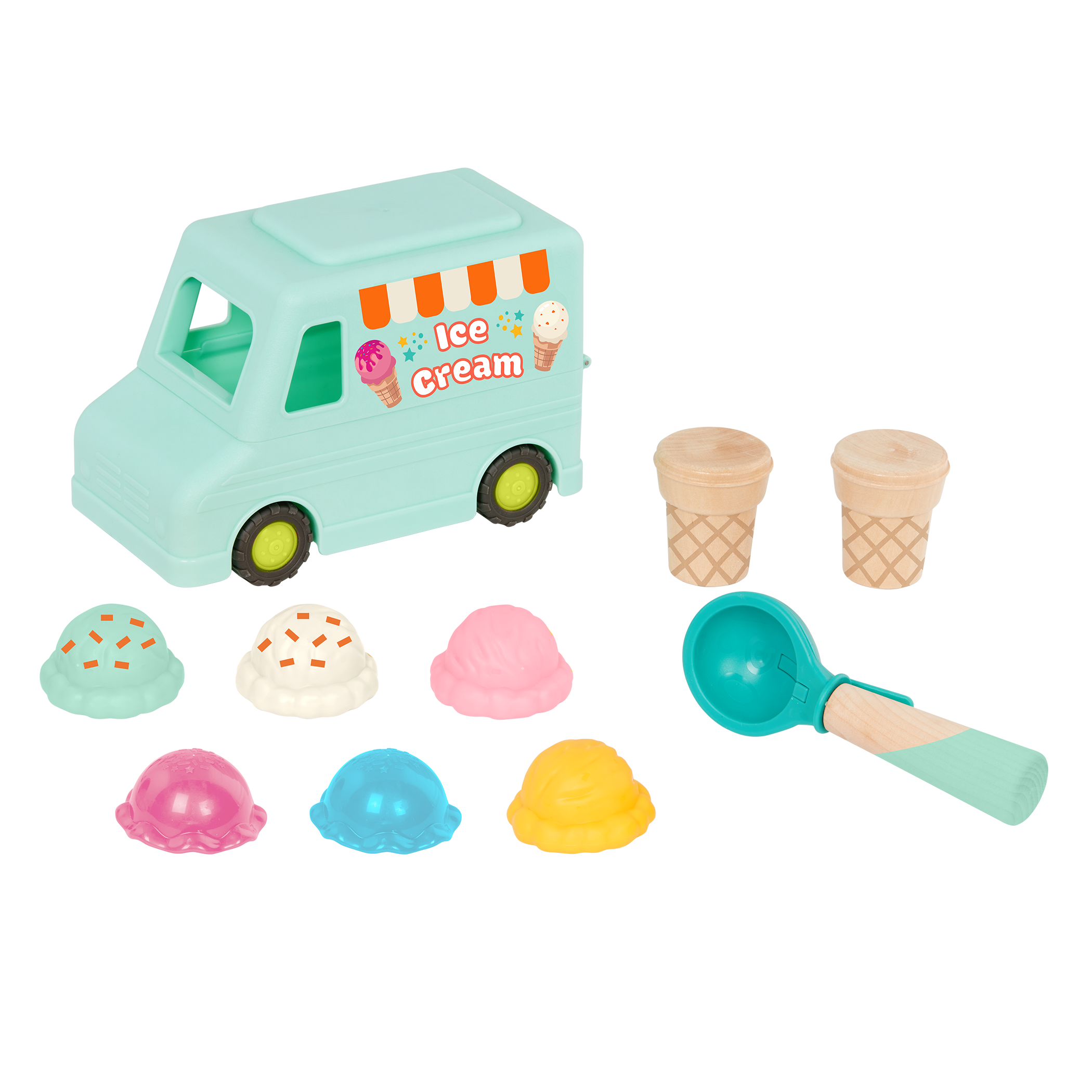 Toy ice cream outlet scoop set