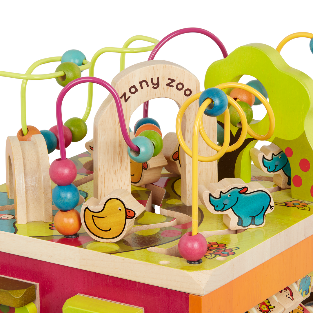 Zany Zoo (English Version) | Wooden Activity Cube | B. toys – B