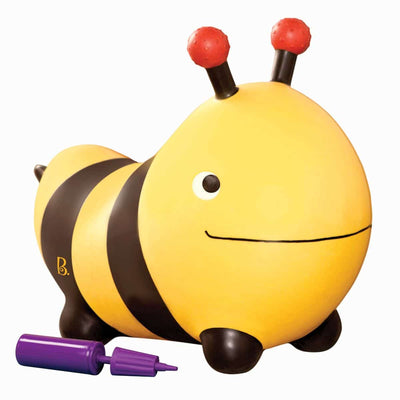 Bouncy bee ride-on with pump