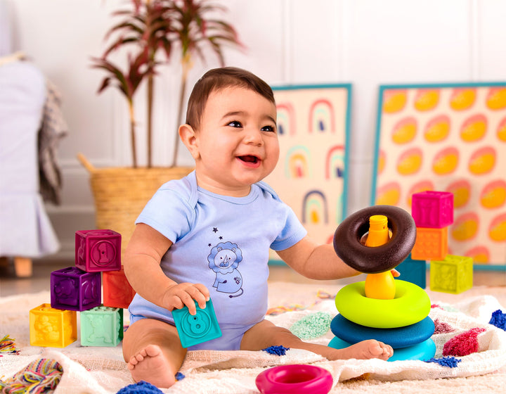 One Two Squeeze & Skipping Stones | Blocks & Stacking Rings | B