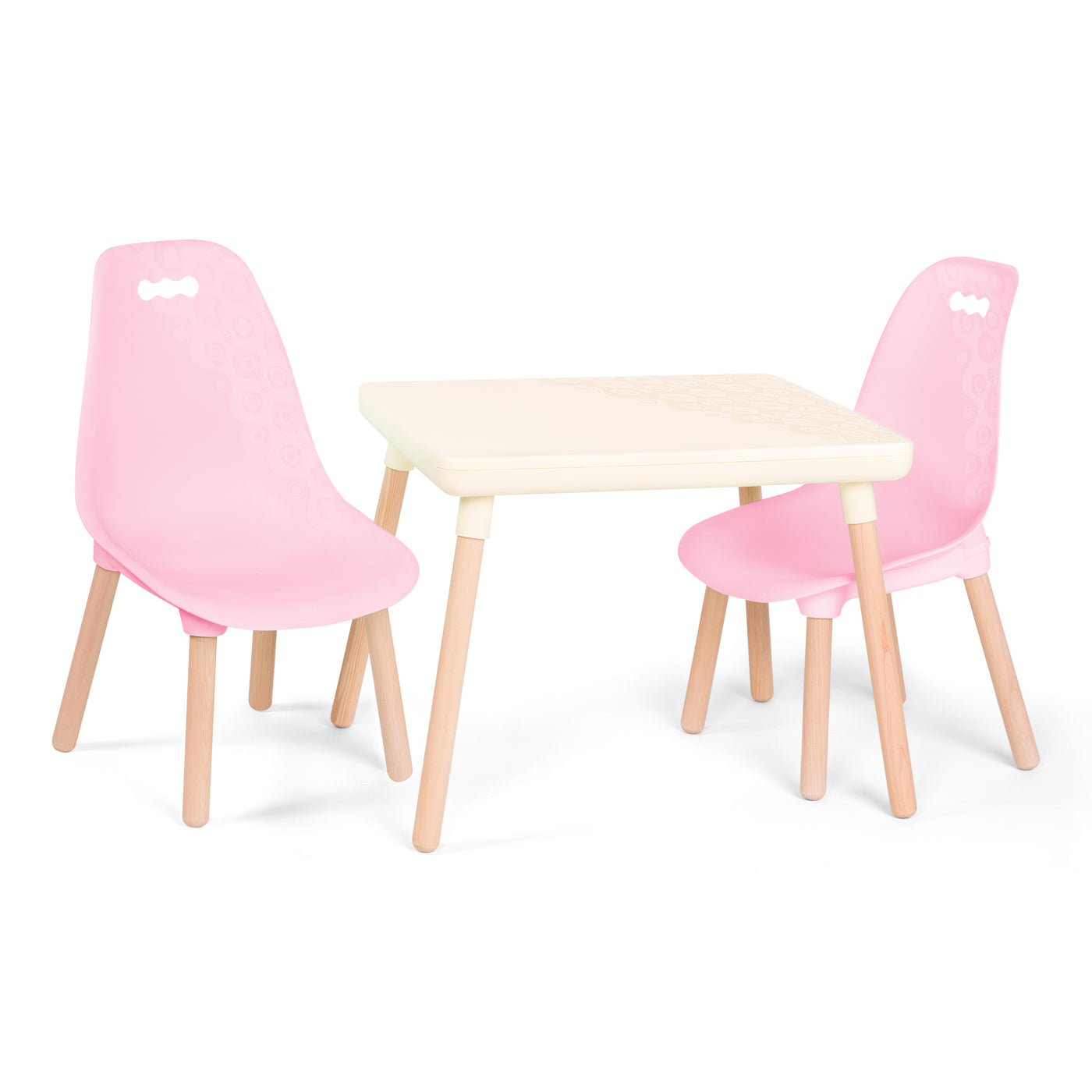 Kid Century Modern: Table & Chair Set - Pink