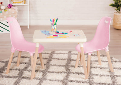 Kid Century Modern: Table & Chair Set - Pink