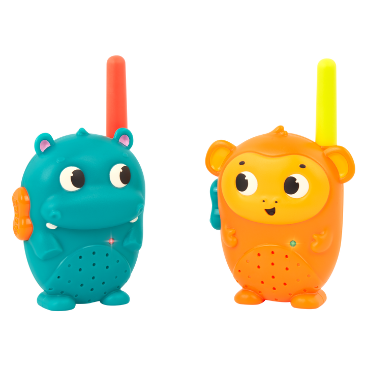 Hippo & Monkey Walkie-Talkies | Walkie-Talkie Set | B. toys – B. toys 