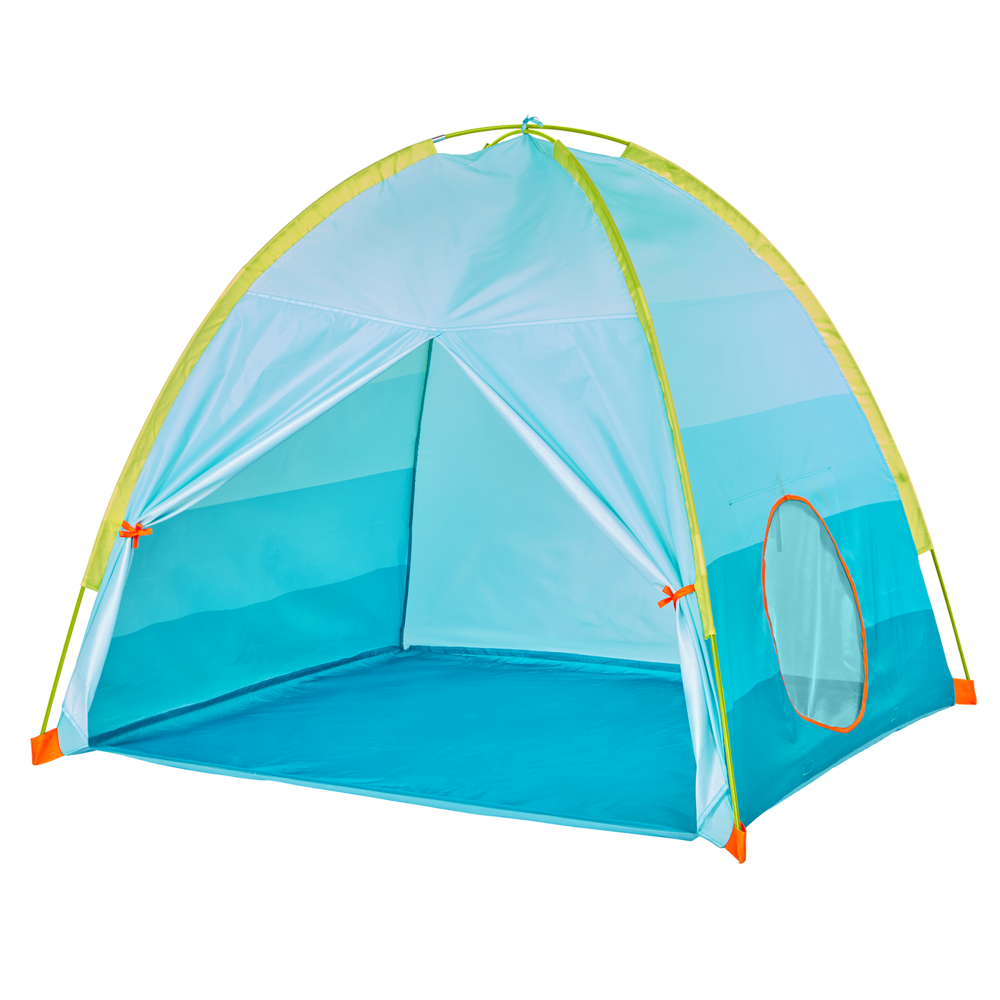 Outdoor tent with flashlight projector for kids