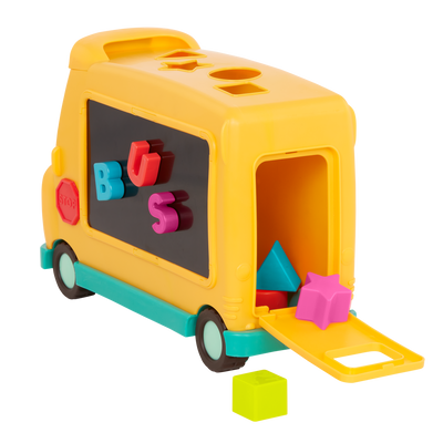 Educational school bus toy.