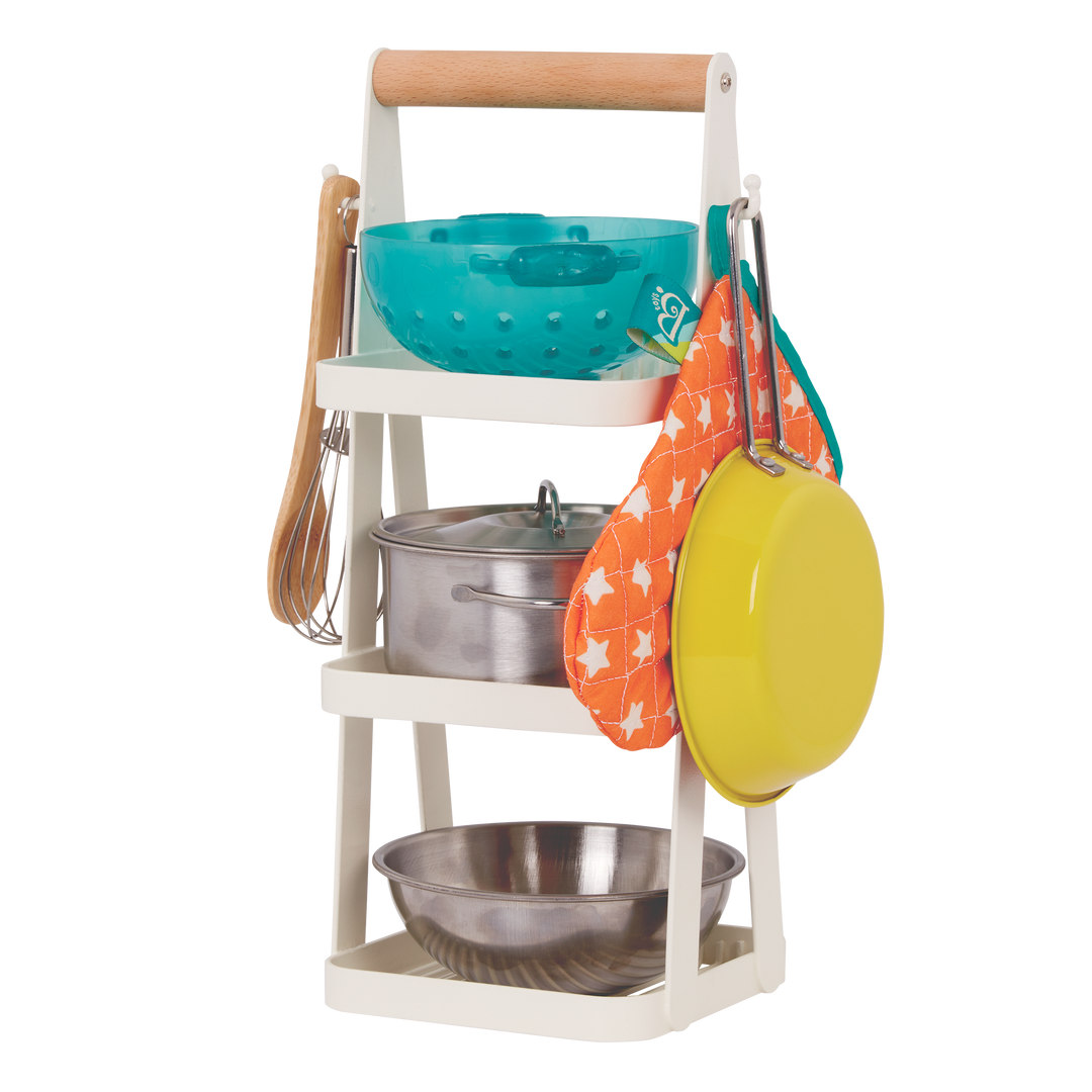 Mini Chef - Pot & Pan Playset | Play Kitchen Accessories | B. toys