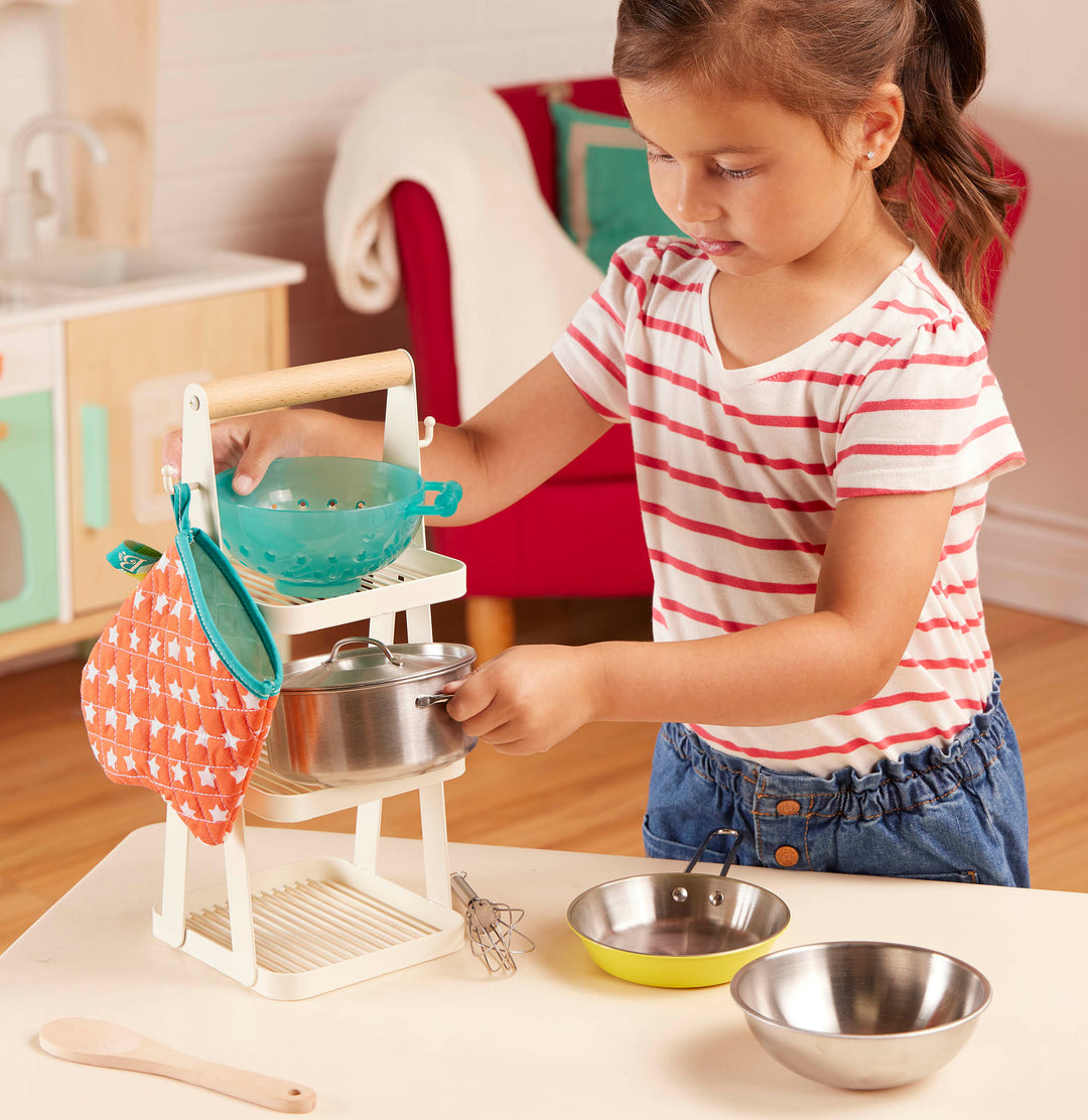 Mini Chef - Pot & Pan Playset | Play Kitchen Accessories | B. toys