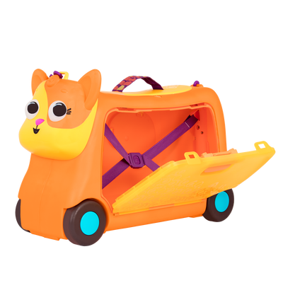 Cat ride-on.