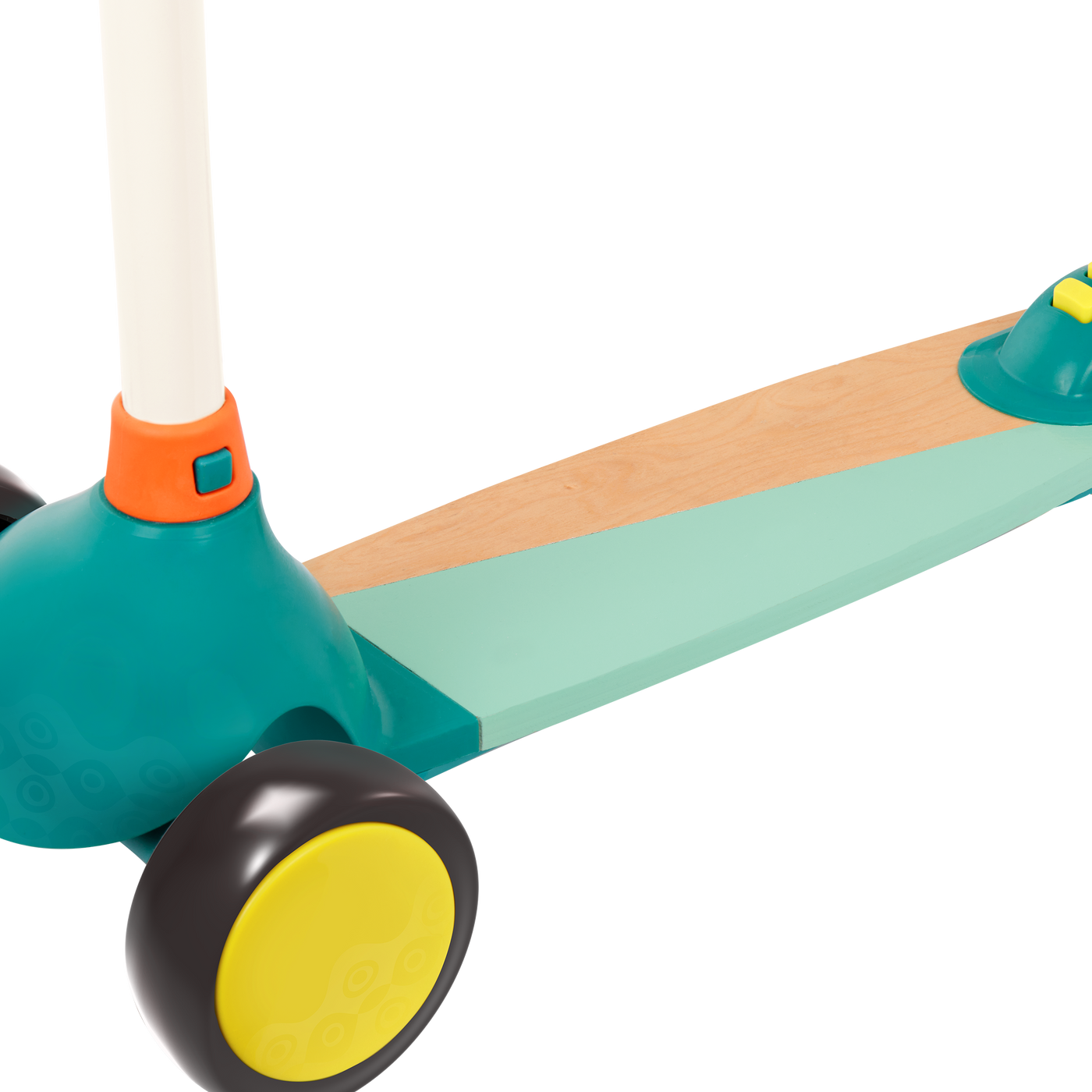 Wooden kids scooter for toddlers with light-up wheels