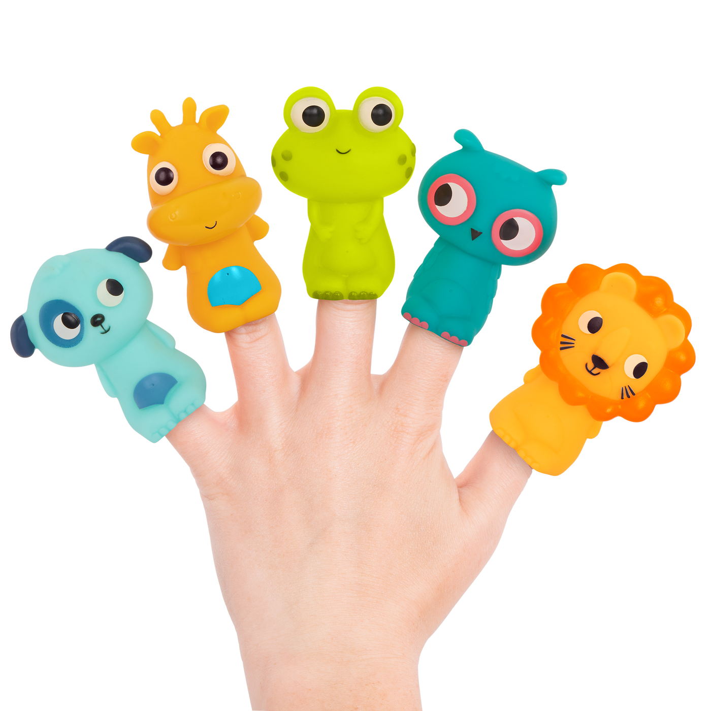 Animal finger puppets set for toddlers bath toy