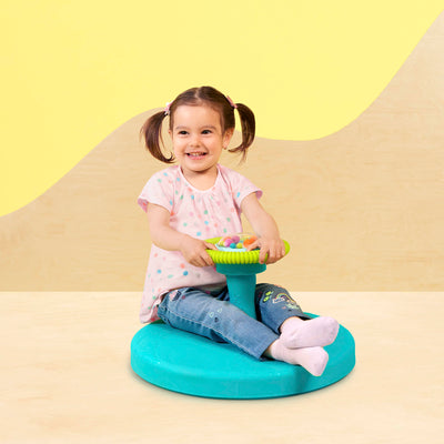 Twirly time spinning seat toy for toddlers