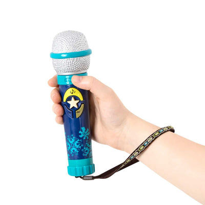 Toy karaoke microphone with strap