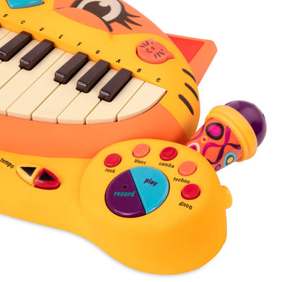 Interactive cat piano and microphone