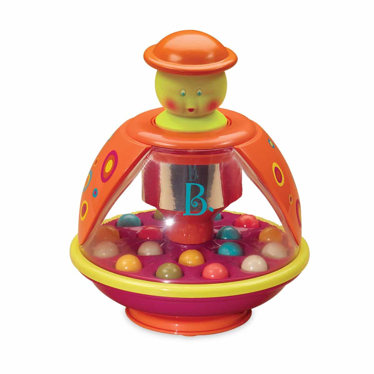 Ladybug tumble toy with colorful balls