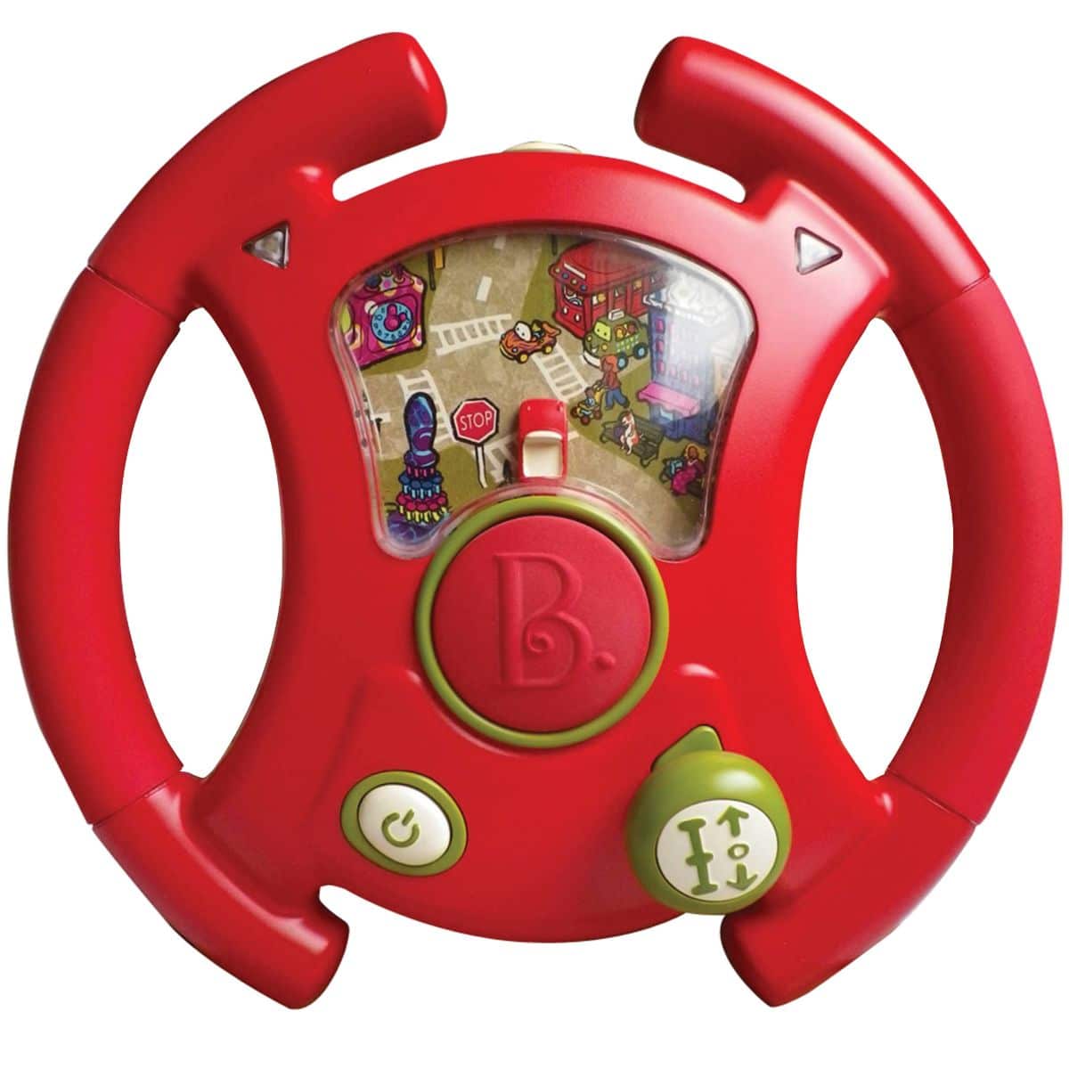 Toy steering wheel.