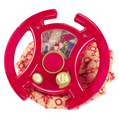 Toy steering wheel.
