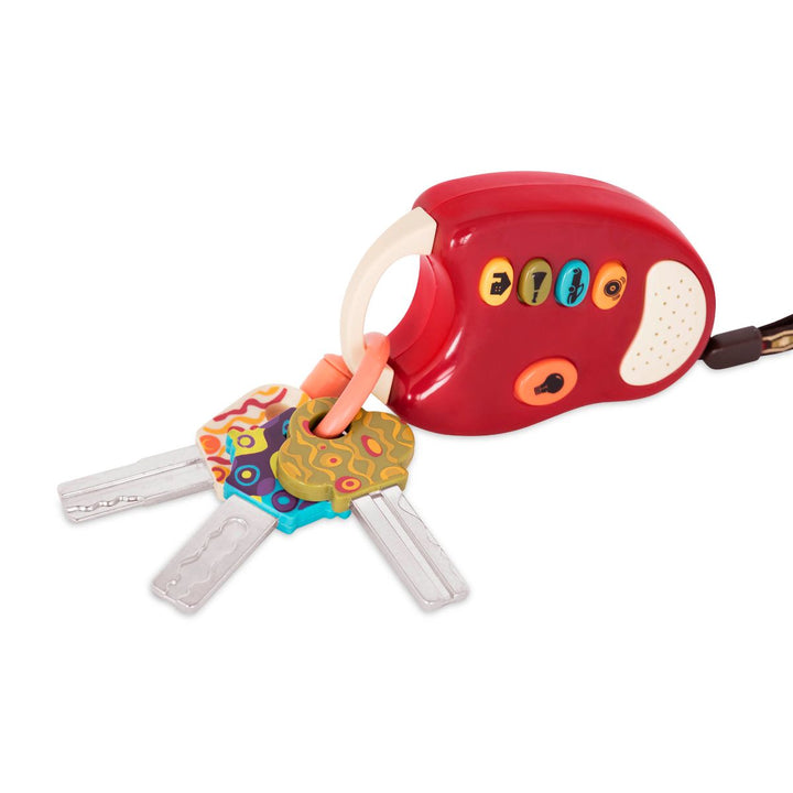 Child Keys Baby FunKeys Red Toy Car Keys With Lights Sounds Toys – B