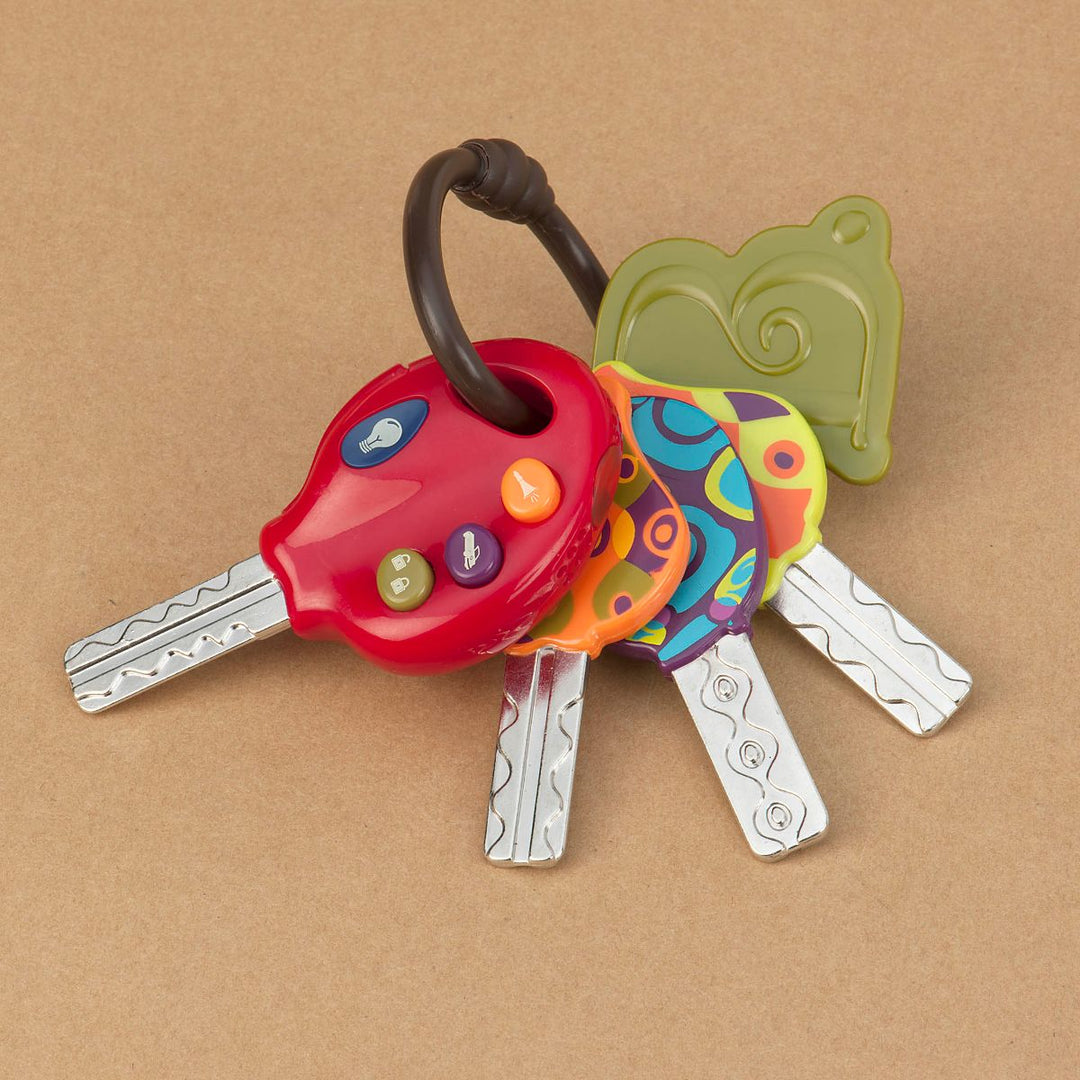 LucKeys Red Toy Car Keys with Lights Sounds B. toys B. toys Canada