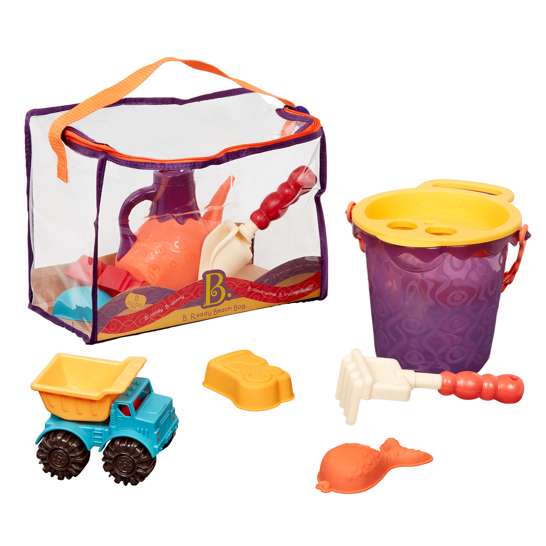B. Ready Beach Bag Purple Beach Playset B. toys B. toys Canada