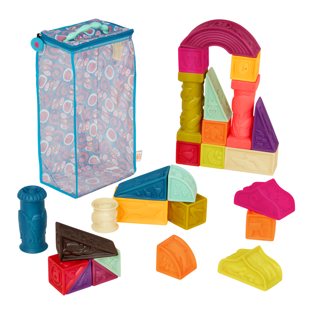 Elemenosqueeze Educational Building Blocks B. baby B. toys Canada