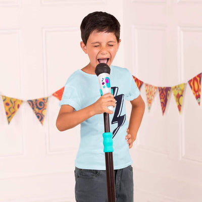 Toy microphone and stand
