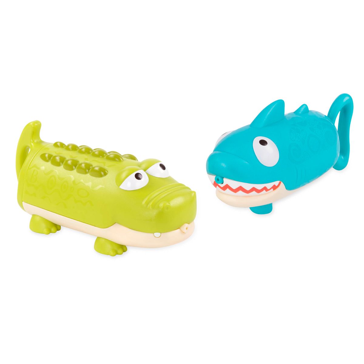 Crocodile and shark water squirt toys