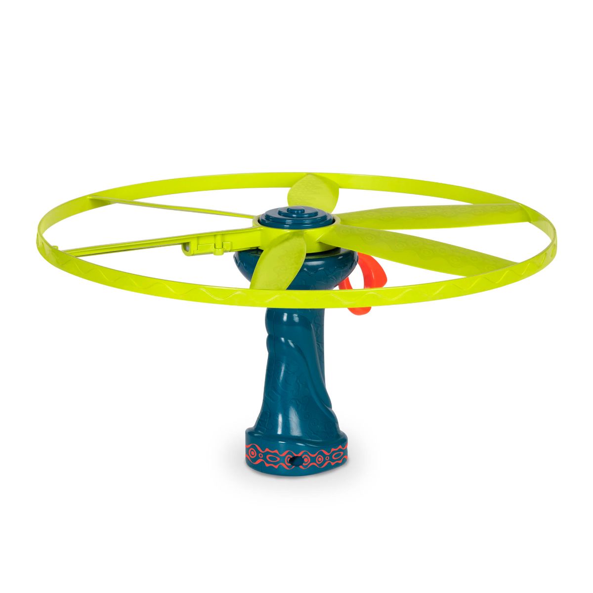 Flying disc with launcher