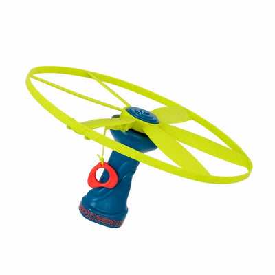 Flying disc with launcher