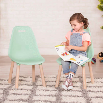 Two mint play chairs