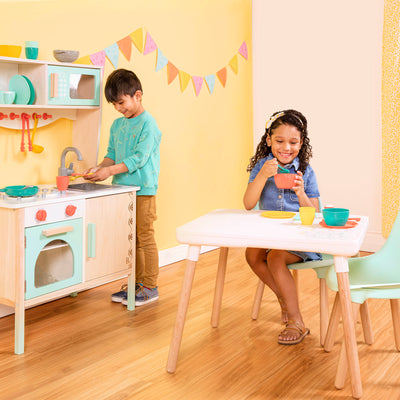 Wooden play kitchen