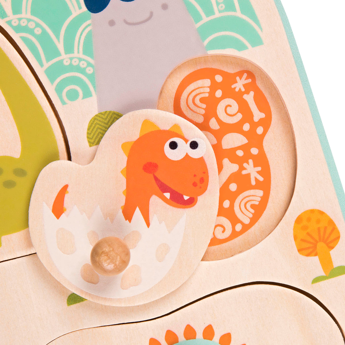 Stomping Dinos Wooden Peg Puzzle toys – toys Canada