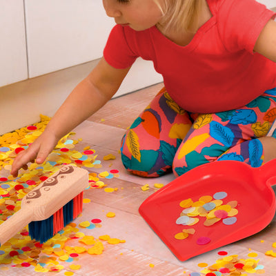 Wooden cleaning toys.