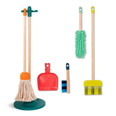Wooden cleaning toys.