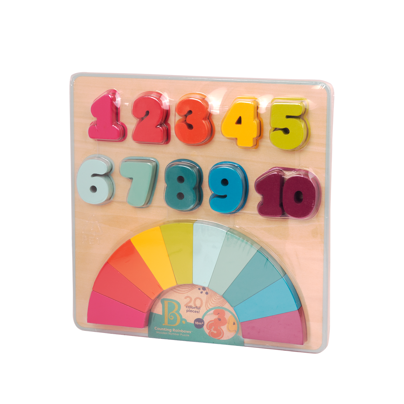 Wooden number puzzle.