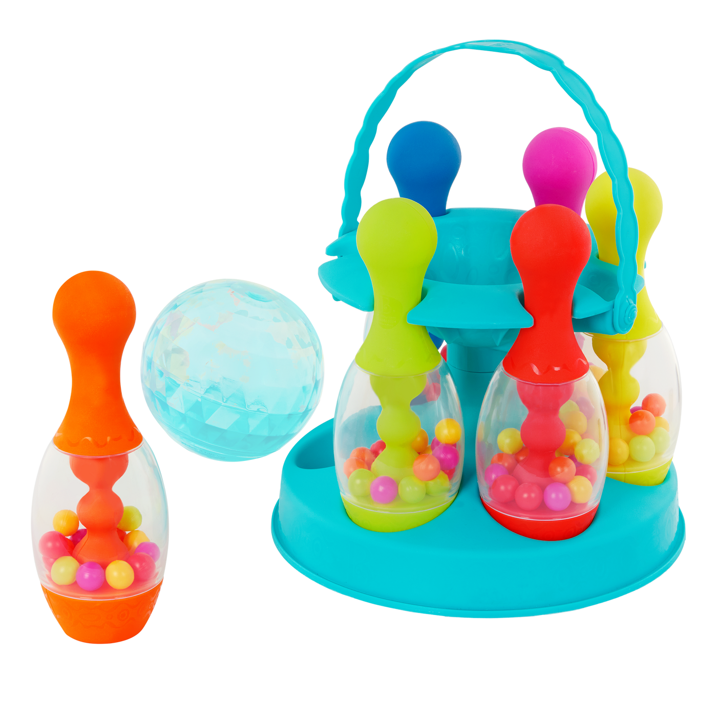 Toy bowling set.