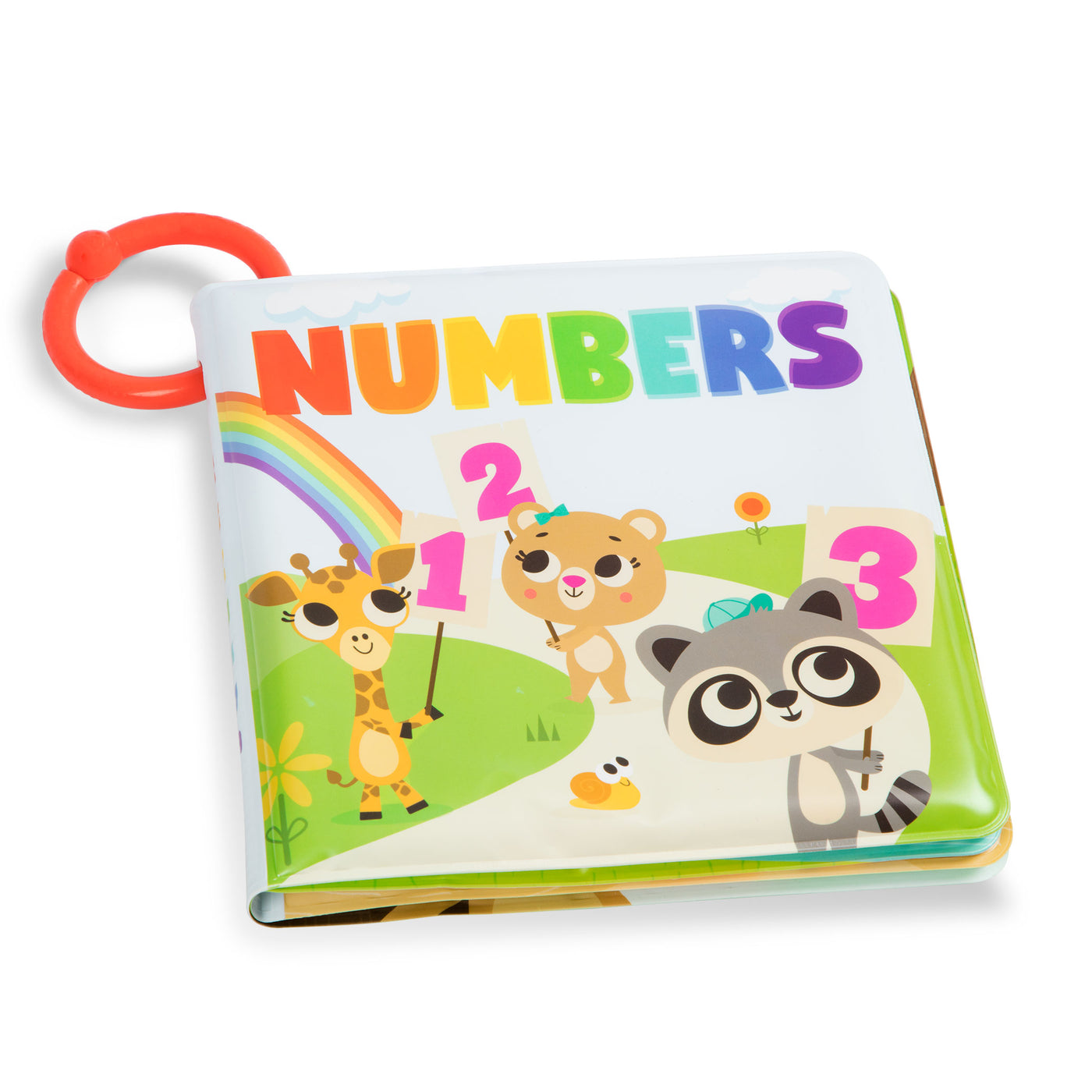 Numbers bath book with animals.